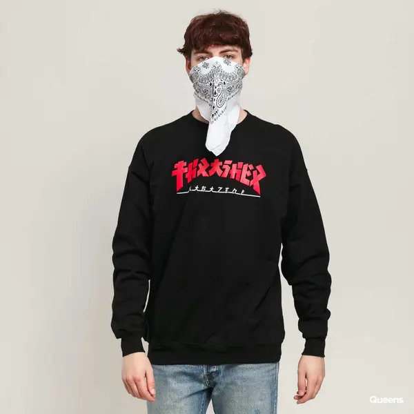 Thrasher Mikina Thrasher Godzilla Crewneck Black S