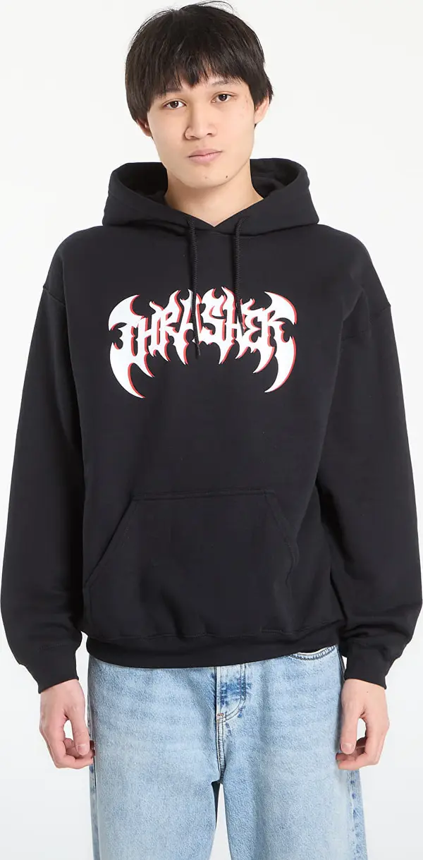 Thrasher Mikina Thrasher Heavy Metal Hoodie Black L