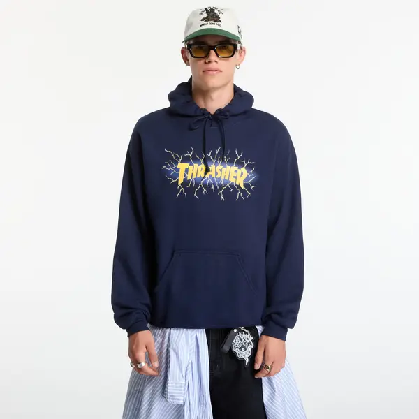 Thrasher Mikina Thrasher Lightning Hoodie Blue XL