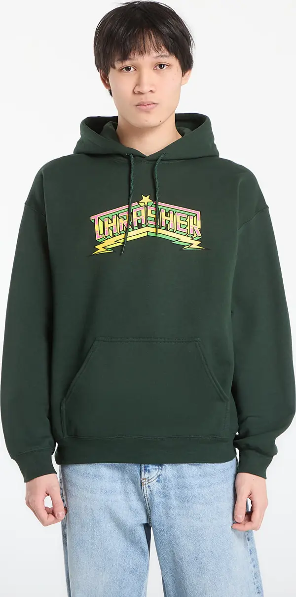 Thrasher Mikina Thrasher Luchadora Hoodie Forest Green M