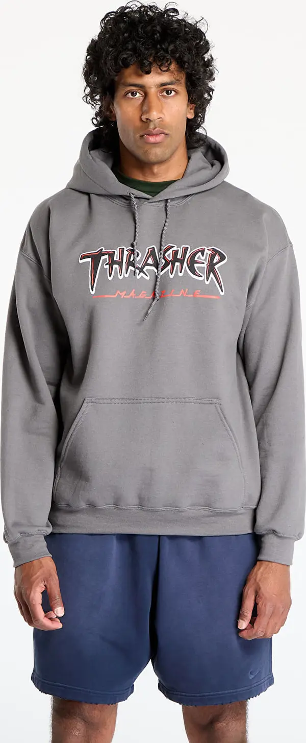 Thrasher Mikina Thrasher Slash Hoodie Charcoal M