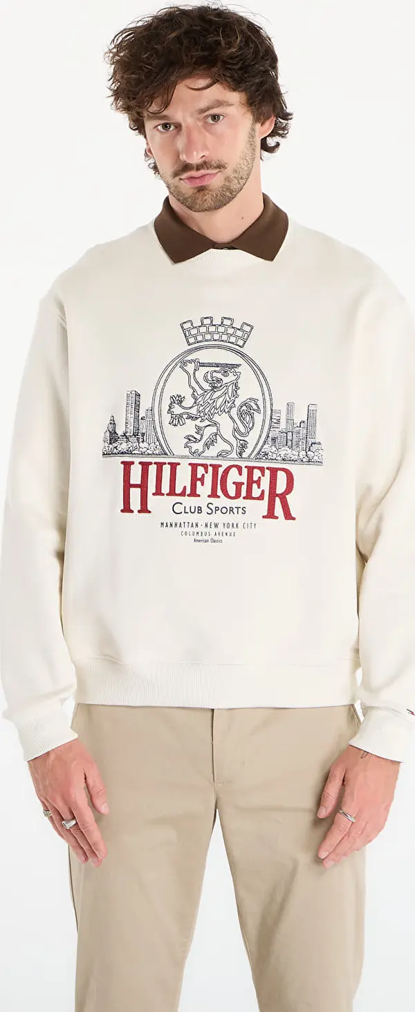 Tommy Hilfiger Mikina Tommy Hilfiger Heritage Series Crest Sweatshirt Ivory Petal L