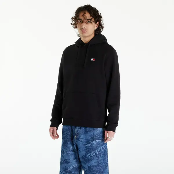 Tommy Hilfiger Mikina Tommy Jeans Reg Badge Hoodie Black L