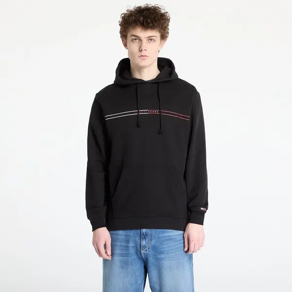 Tommy Hilfiger Mikina Tommy Jeans Regular Entry Graphic Hoodie Black M