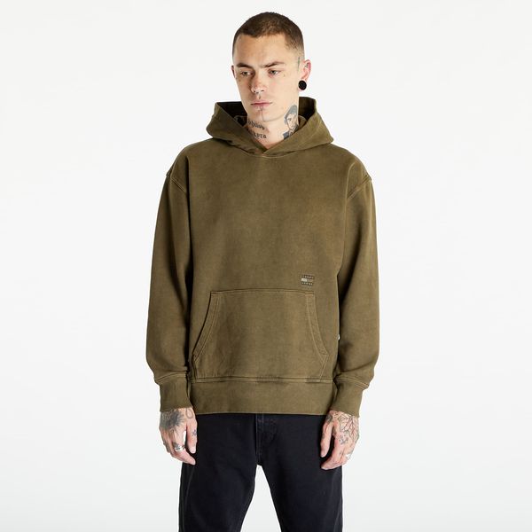 Tommy Hilfiger Mikina Tommy Jeans Relaxed Tonal Badge Hoodie Drab Olive Green L