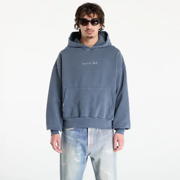 TwoJeys Mikina TwoJeys Icon Hoodie Pigment Dyed Blue XS