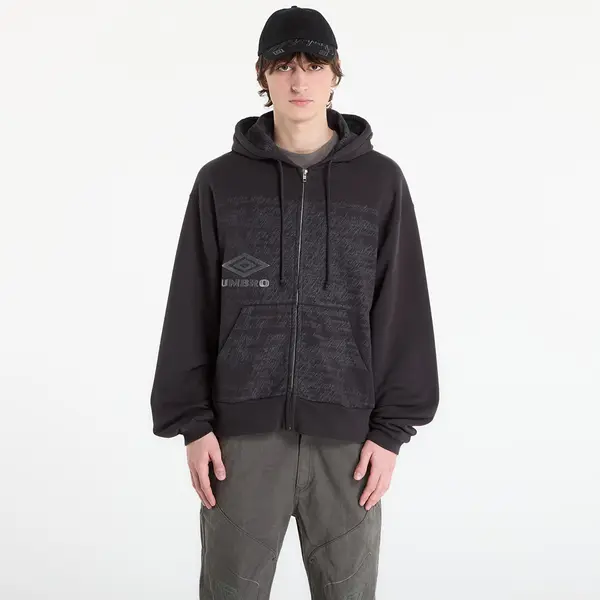 Umbro Mikina Umbro by SlamJam Compact Masked Zip Hoodie Washed Black S