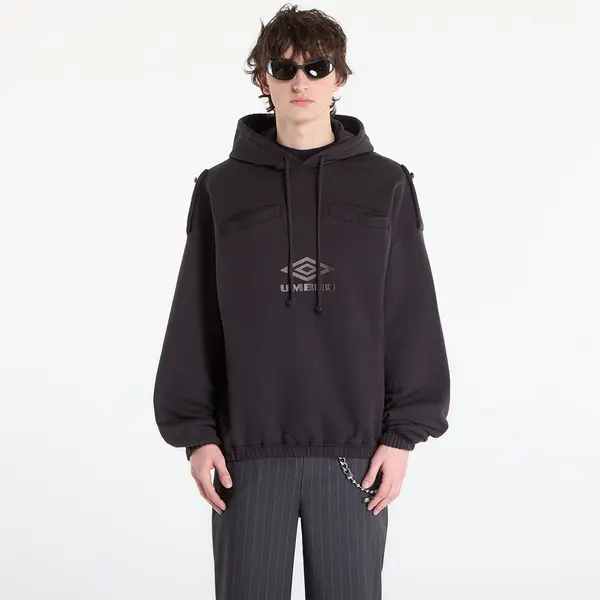 Umbro Mikina Umbro by SlamJam Medal Masked Hoodie Strong Wash Black M