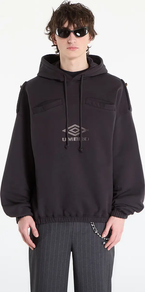 Umbro Mikina Umbro by SlamJam Medal Masked Hoodie Strong Wash Black XL
