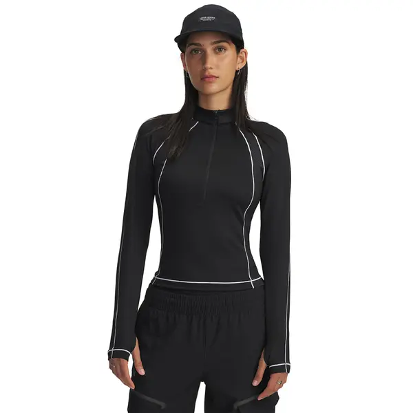 Under Armour Mikina Under Armour Coldgear Textured 1/2 Zip Black M