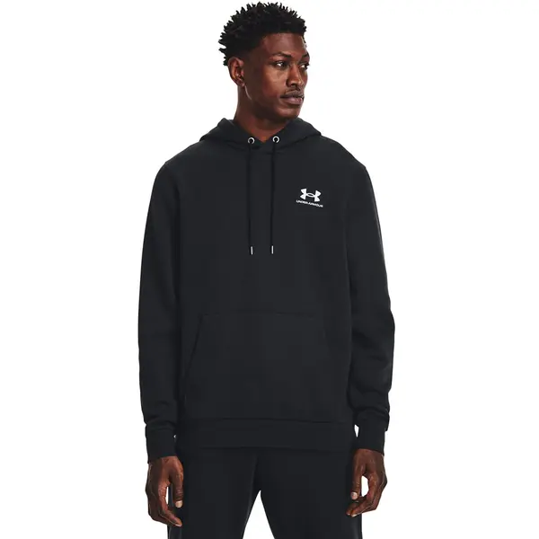 Under Armour Mikina Under Armour Essential Fleece Hoodie Black/ White XL
