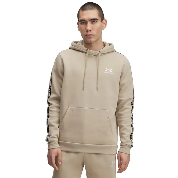 Under Armour Mikina Under Armour Icon Fleece Hoodie Taping Brown XXXL