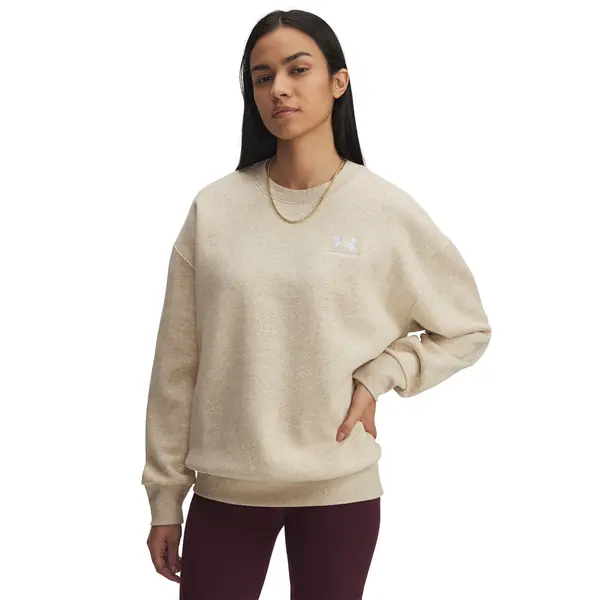 Under Armour Mikina Under Armour Icon Fleece Os Crew Brown XS