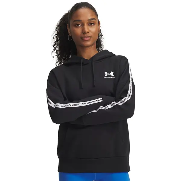 Under Armour Mikina Under Armour Icon Fleece Taped Hoodiey Black S