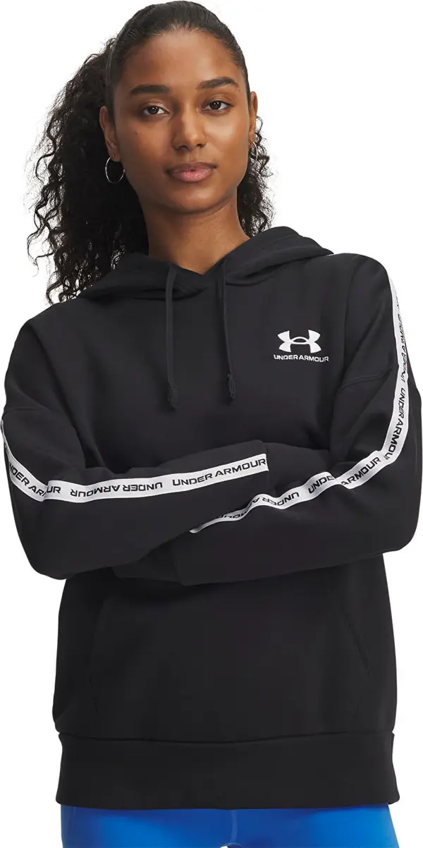 Under Armour Mikina Under Armour Icon Fleece Taped Hoodiey Black XS