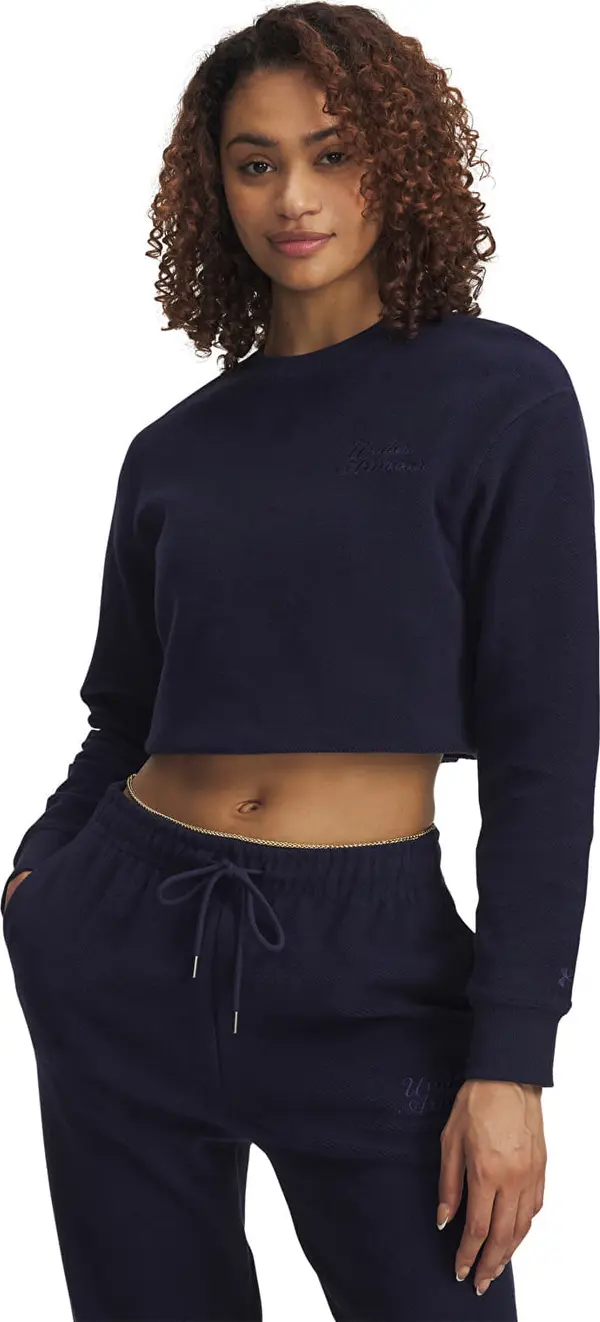 Under Armour Mikina Under Armour Icon Terry Varsity Crew Blue L