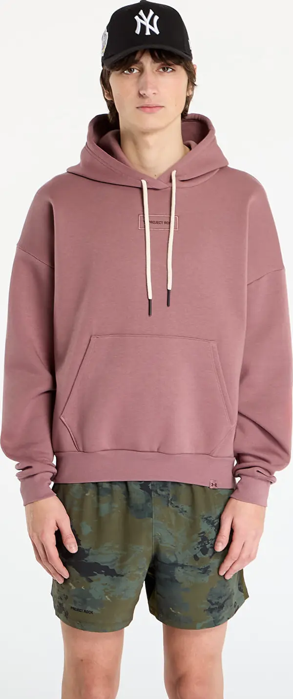 Under Armour Mikina Under Armour Project Rock Icon Hoodie Maroon XS