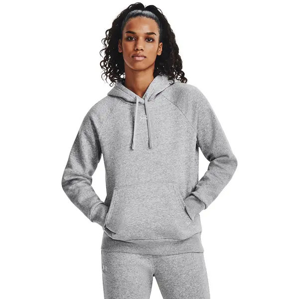 Under Armour Mikina Under Armour Rival Fleece Hoodie Mod Gray Light Heather/ White L