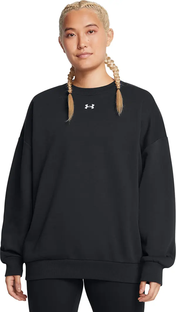 Under Armour Mikina Under Armour Rival Fleece Os Crew Black XS