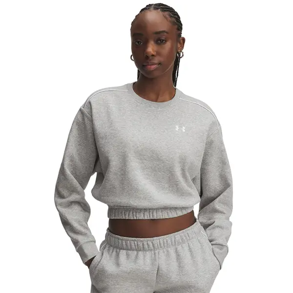 Under Armour Mikina Under Armour Rival Fleece Piped Crew Gray L