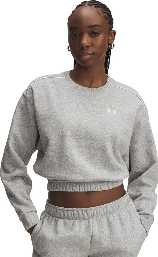 Under Armour Mikina Under Armour Rival Fleece Piped Crew Gray L