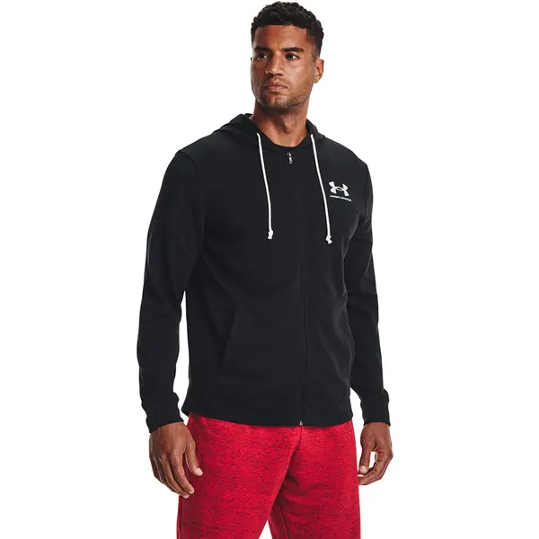 Under Armour Mikina Under Armour Rival Terry Lc Fz Black/ Onyx White XXL
