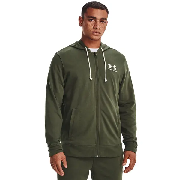 Under Armour Mikina Under Armour Rival Terry LC FZ Green S