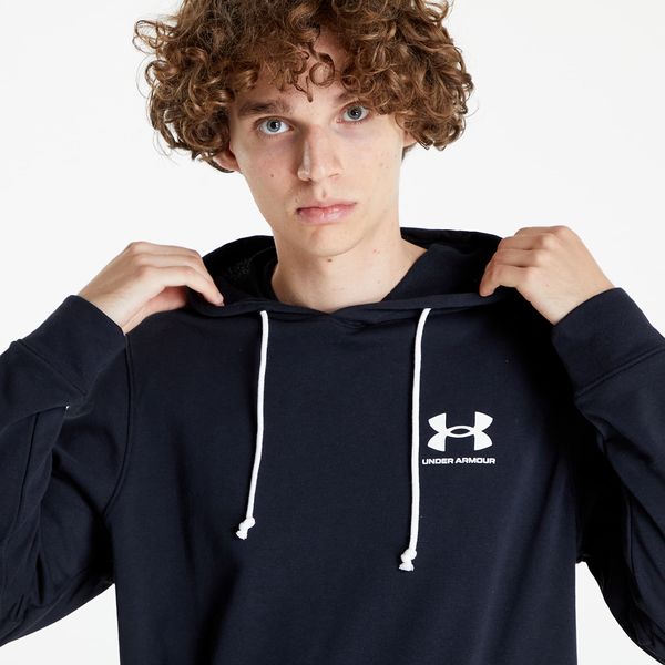 Under Armour Mikina Under Armour Rival Terry Lc Hoodie Black/ Onyx White M