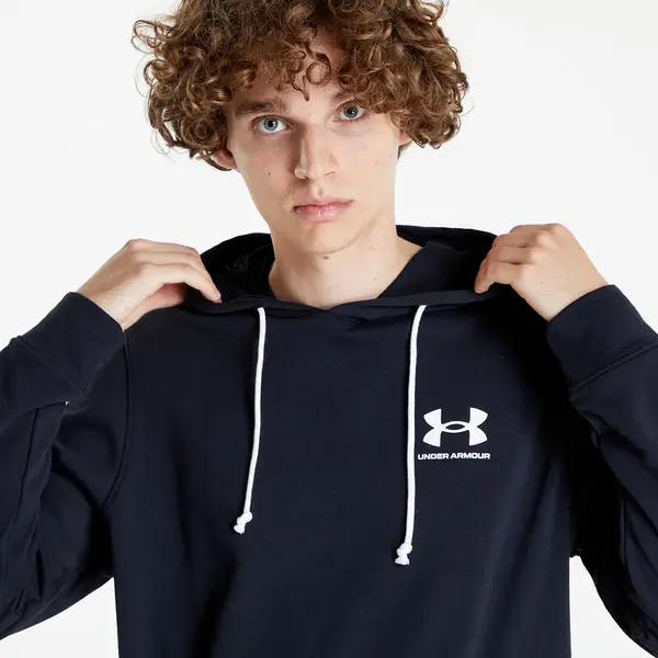 Under Armour Mikina Under Armour Rival Terry Lc Hoodie Black/ Onyx White XL