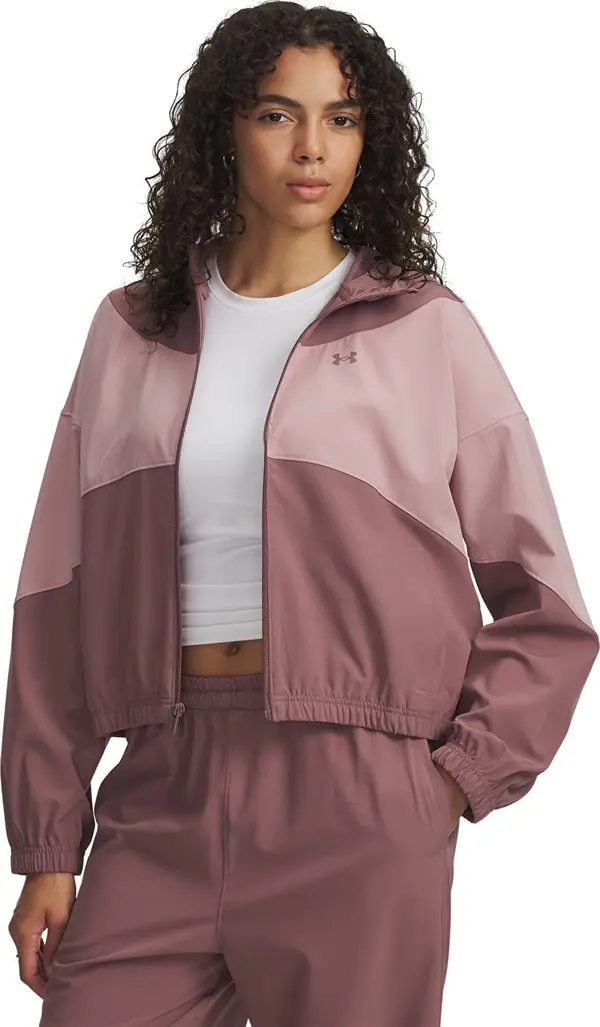 Under Armour Mikina Under Armour Rival Woven Jacket Hoodie Brown S