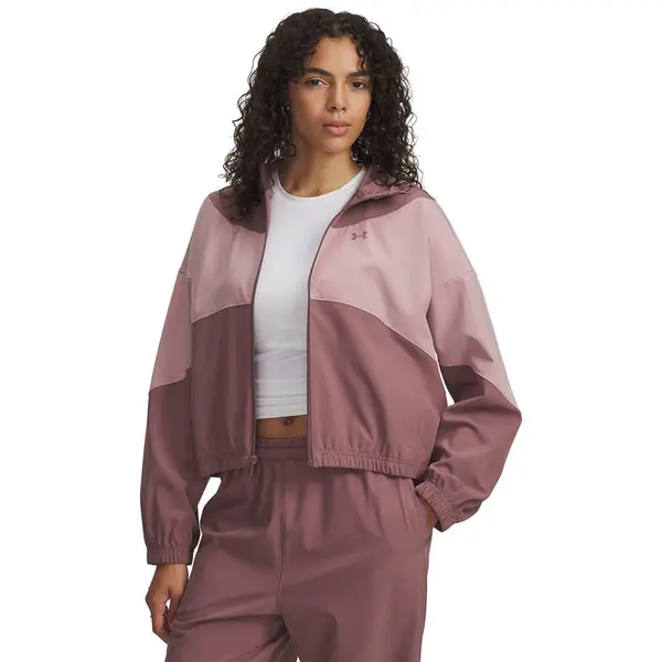 Under Armour Mikina Under Armour Rival Woven Jacket Hoodie Brown S