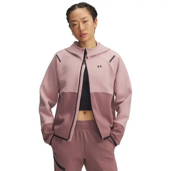 Under Armour Mikina Under Armour Unstoppable Fleece Fz Pink S