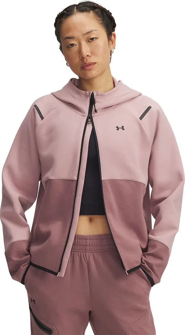 Under Armour Mikina Under Armour Unstoppable Fleece Fz Pink XS