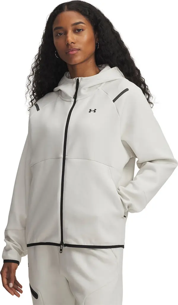 Under Armour Mikina Under Armour Unstoppable Fleece Fz White M