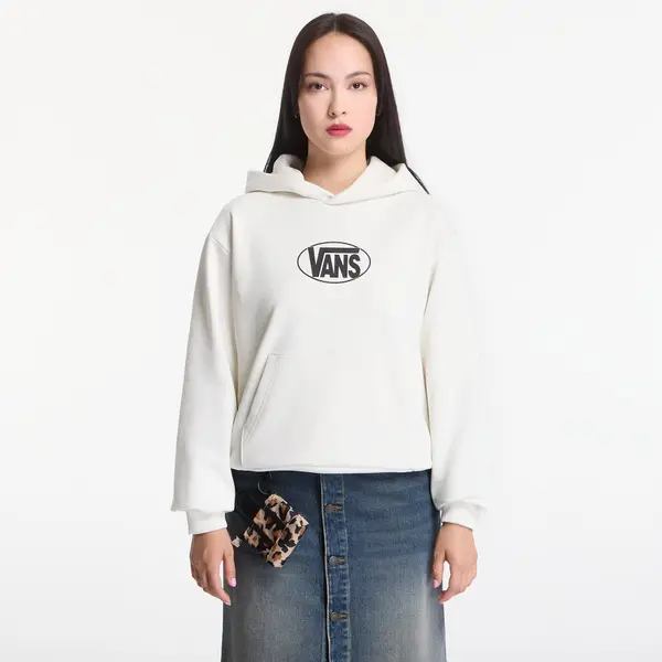 Vans Mikina Vans Oval Logo Relaxed Pullover Marshmallow L