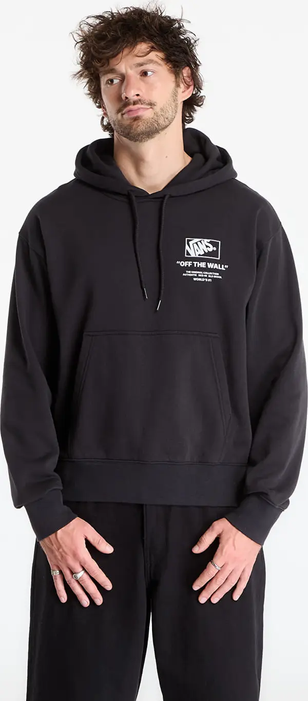 Vans Mikina Vans Stacked Hi Pullover Black/ White L