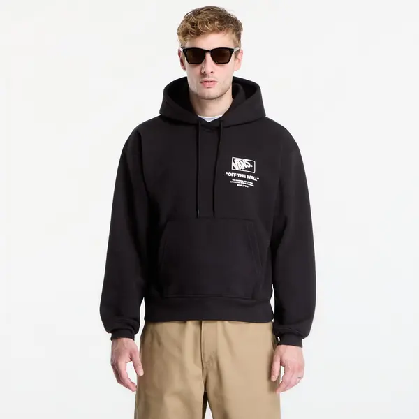 Vans Mikina Vans Stacked Hi Pullover Hoodie Black/ White L