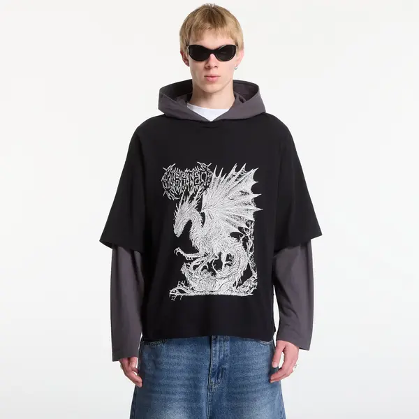 Wasted Paris Mikina Wasted Paris Balaur Age Hoodie Black/ Old Black L