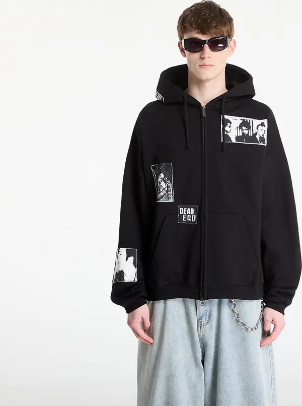 Wasted Paris Mikina Wasted Paris M Taunt Boxy Zip Hoodie Black L