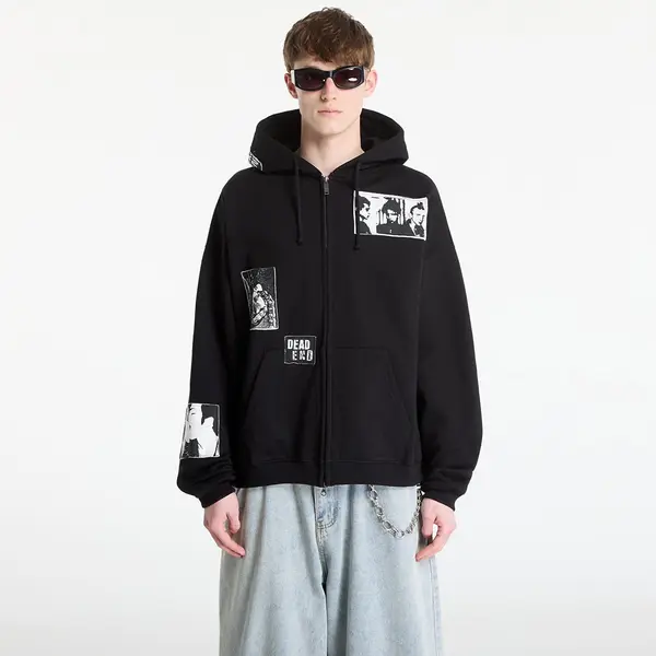 Wasted Paris Mikina Wasted Paris M Taunt Boxy Zip Hoodie Black XL