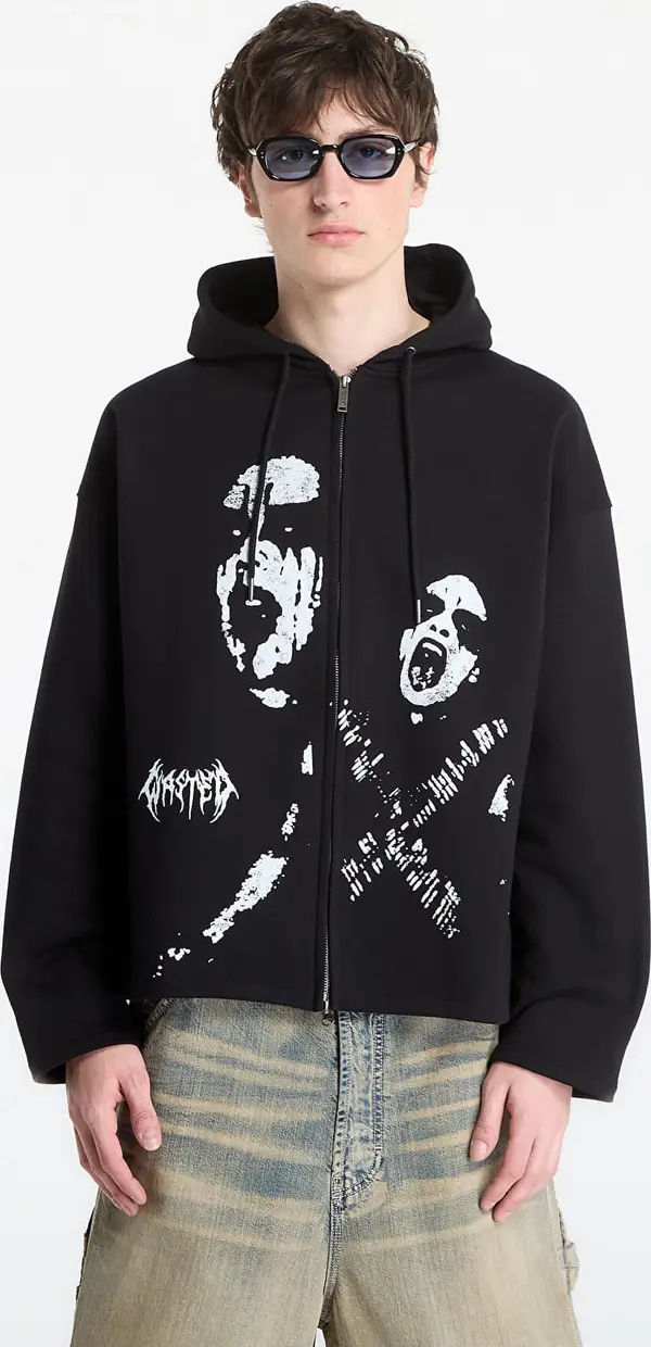 Wasted Paris Mikina Wasted Paris M Wrath Zip Hoodie Black XL