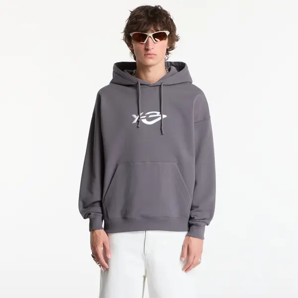 Y-3 Mikina Y-3 French Terry Liquid Logo Hoodie UNISEX Grey Five XL