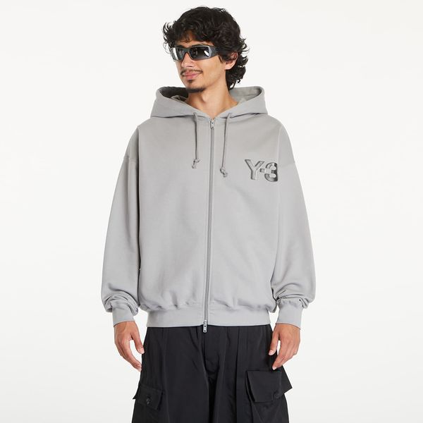 Y-3 Mikina Y-3 Logo Zip Hoodie UNISEX Charcolar Solid Grey S