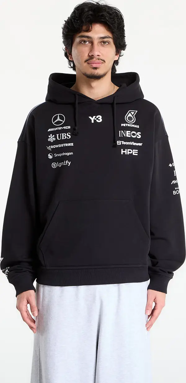 Y-3 Mikina Y-3 Mercedes Team Hoodie Black S
