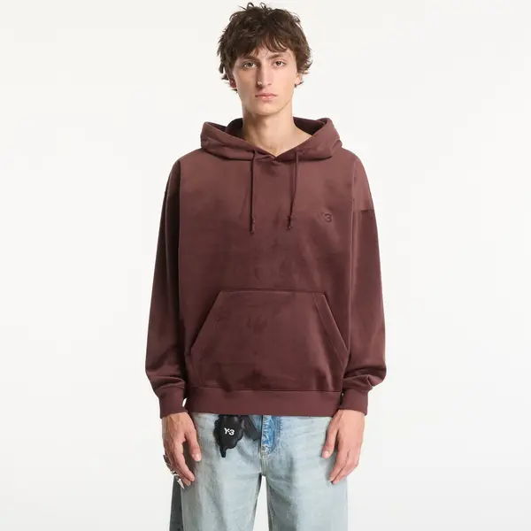 Y-3 Mikina Y-3 Velvet Corduroy Hoodie UNISEX Night Red L