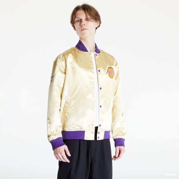 Mitchell & Ness Mitchell & Ness Fashion LW Satin Jacket Light Gold