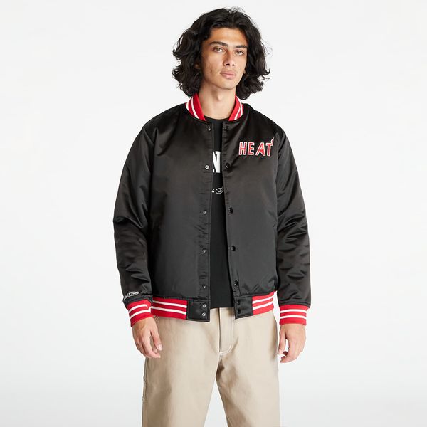 Mitchell & Ness Mitchell & Ness Miami Heat Heavyweight Satin Jacket Black