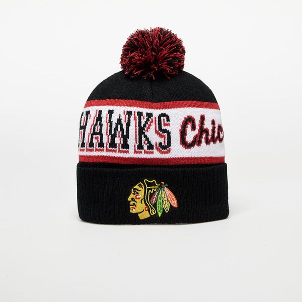 Mitchell & Ness Mitchell & Ness NHL Block Sweep Pom Knit Chicago Blackhawks Black Universal