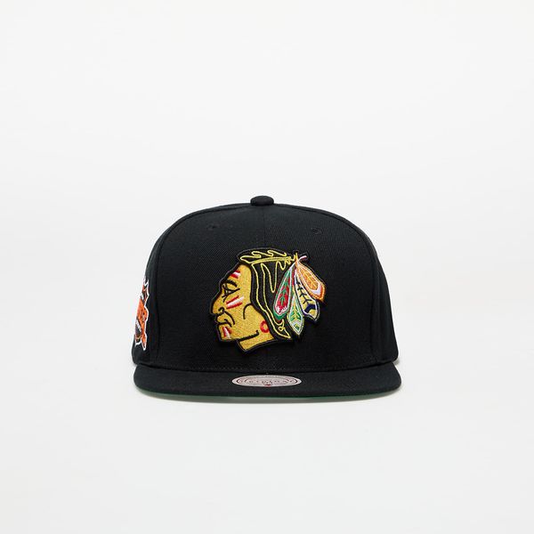 Mitchell & Ness Mitchell & Ness NHL Conference Patch Snapback Vntg Chicago Blackhawks Black Universal