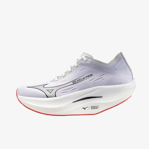 Mizuno Mizuno Wave Rebellion Pro 2 White/ Harbor Mist/ Cayenne